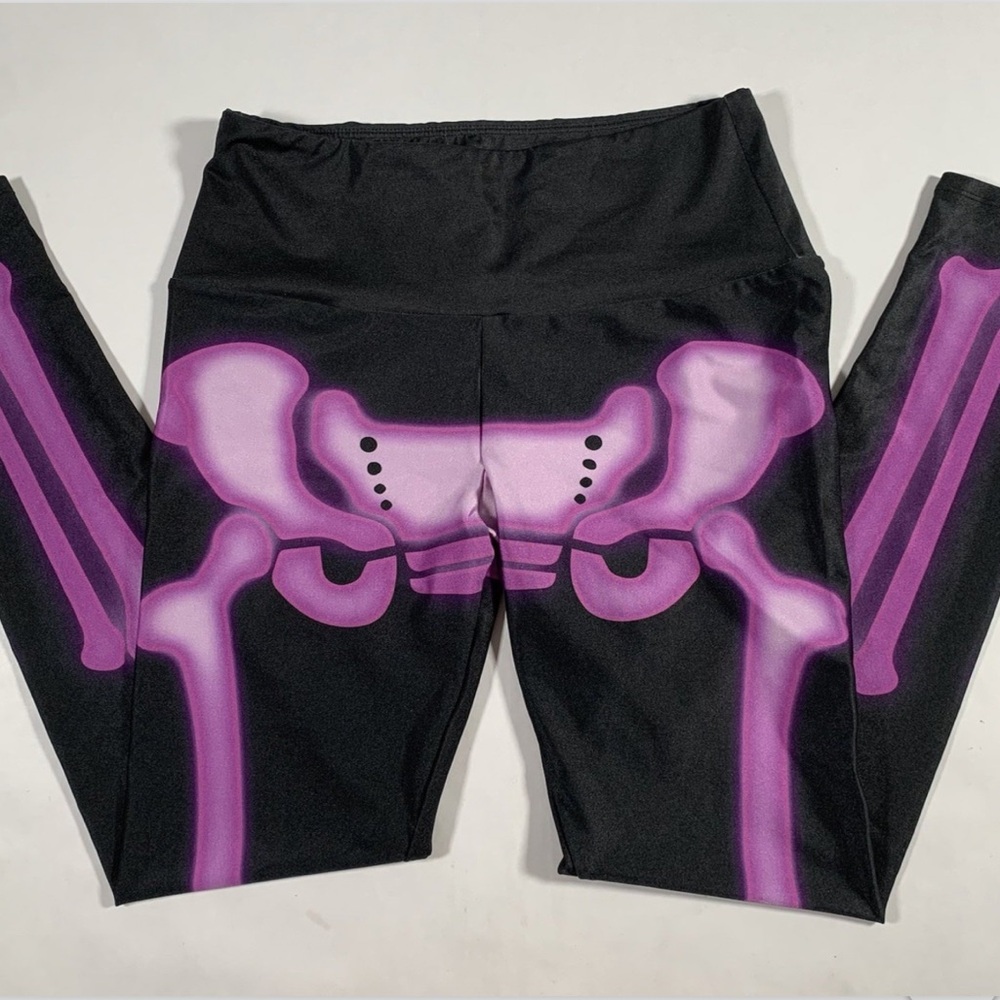 Purple Skeleton Goldsheep Leggings